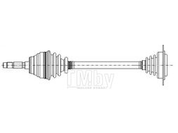 Полуось Fiat Marea (1996-) c ABS METELLI 17-0242