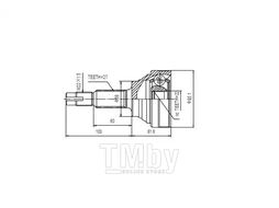 ШРУС внешний NISSAN Primera(P10) 1.6-2.0D 90-96 AYWIPARTS AW1510060