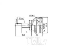 ШРУС внешний RENAULT Kangoo 1.2-1.9D 97>/Clio II 1.2-1.9D 98> AYWIPARTS AW1510205A