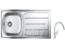 Мойка кухонная GROHE 31552SD0 + смеситель Bau Edge 31367000 / 31562SD0