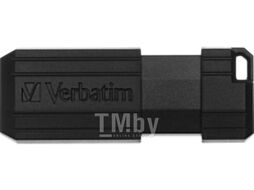 Usb flash накопитель Verbatim PinStripe Store n Go 16GB / 49063 (черный)