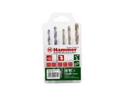 Набор сверел Hammer Flex 202-913 DR set No13 HEX (5pcs) 5-8mm металл\дерево, 5шт. Hammer 202-913