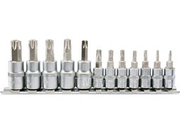 Головки-вставки набор 1/4" и 3/8" TORX Tamperproof (12шт) CrV Yato YT-04332