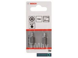 Насадка-бита для шурупов Security-Torx Extra-Hart T9H 25мм (2шт) 2.608.522.008 BOSCH