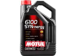 Моторное масло MOTUL 5W30 (5L) 6100 SYN-NERGY ACEA A3 B4, API Performances SL CF BMW LL-01 107972