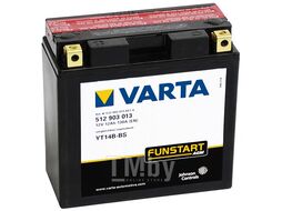 Аккумуляторная батарея VARTA евро 13Ah 190A 152/70/150 YT14B-BS moto 512903013