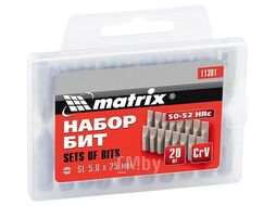 Набор бит Matrix PH2, 25 мм, 1/4" 11352