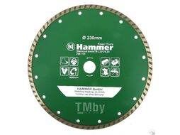 Диск алмазный Hammer Flex 206-115 DB TB 230x22мм турбо 30699