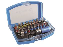 Набор бит с битодержателем 1/4", SL, PH, PZ, HEX, Torx, Torx c отверстием, 32 шт. HOEGERT HT1S400