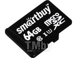 Карта памяти Smart Buy MicroSDXC 64Gb Class 10, без адаптера APT-SB64GBSDCL10-00