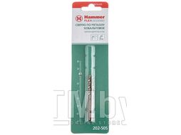 Сверло HAMMER Flex 202-505 DR CO 3,00мм*61мм кобальт M35, DIN338, HRC65-70 2шт 58995