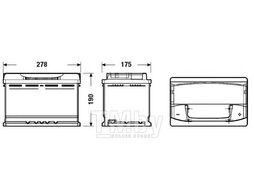 Аккумуляторная батарея 77Ah DETA SENATOR3 12 V 77 AH 760 A ETN 0(R+) B13 278x175x190mm 18.6kg DA770