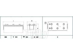 Аккумуляторная батарея 180Ah DETA PROFESSIONAL 12 V 180 AH 1000 A ETN 3 B0 513x223x223mm 44.6kg DG1803