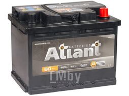 Автомобильный аккумулятор Atlant Black R+ (60 А/ч)