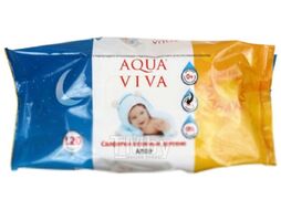 Влажные салфетки Aqua Viva Алоэ (120шт)