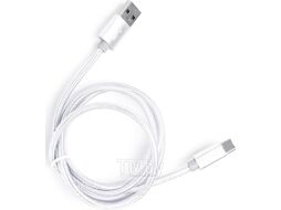 Кабель Atom USB Type-C 3.1 - USB А 3.0 (1м, серебристый)