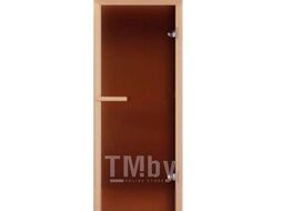 Стеклянная дверь для бани/сауны Doorwood Бронза Матовая 190x70.6 (коробка хвоя)