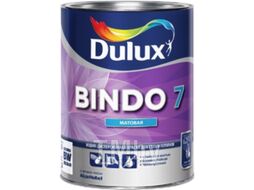 Краска Dulux Bindo 7 для стен и потолков (1л, белый матовый)