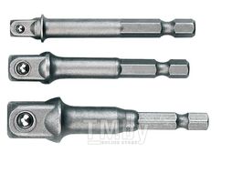 Набор переходников Hitachi с 1/4" на квадрат 1/2", 3/8", 1/4" (набор/3шт) H-K/751970