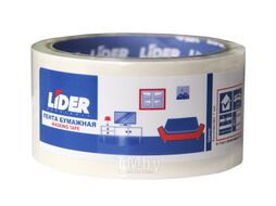 Лента бумажная LIDER 25мм/20м, внутр, белая E400035