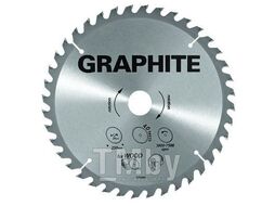 Пила дисковая по дереву GRAPHITE 250x30мм, 40 зуб, A-57H684