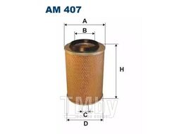 Фильтр воздушный Mercedes MB 100, MB 100D, MB 120, MB 140, MB 160, MB 180 FILTRON AM407