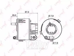 Фильтр топливный HYUNDAI iX35 2.0 10>, Tucson(LM, TM) 2.0 10>, KIA Sportage(SL) 2.0 10> LYNXauto LF-961M
