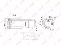 Фильтр топливный TOYOTA RAV-4 III(_A30) 2.0-2.4 05> LYNXauto LF-985M
