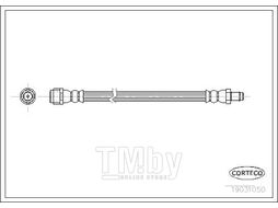 Шланг тормозной задн. Mercedes M-Class (W163) 98-05 CORTECO 19031050