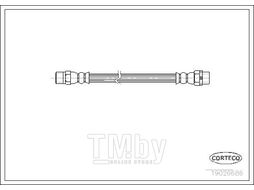 Шланг тормозной задн. BMW 3 90-99 CORTECO 19026686