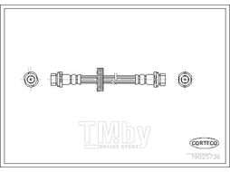 Шланг тормозной задн. Ford Focus 98-04 CORTECO 19025739