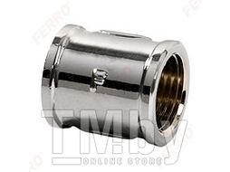 Муфта прямая латунь FERRO M03C 3/4" ВР-ВР индивидуальная упаковка