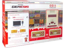 Игровая приставка Retro Genesis 8 Bit Wireless Plus + 300 игр (белый/красный)