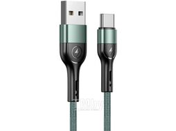 Кабель Usams U55 USB2.0 AM - Type-C / SJ449USB02 (1м, зеленый)