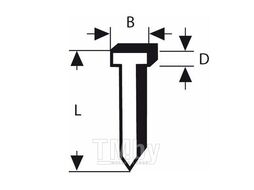 Гвозди для степлера 14мм тип 48 (1000шт) (1609200393) (BOSCH)