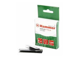 Скобы для степлера Hammer Flex 215-001 12мм, ширина 5мм, сечение 1.2мм, U-образные (тип 28) 1000шт. Hammer 215-001