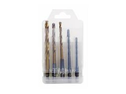 Набор сверел Hammer Flex 202-912 DR set No12 HEX (5pcs) 5-8mm металл\камень, 5шт. Hammer 202-912