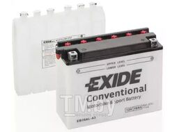 Аккумулятор Conventional 12V 16Ah 220A 205x70x165 mm EXIDE EB16AL-A2