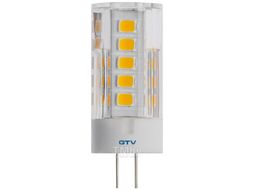 Лампочка светодиодная GTV G4, 3000K, 3,5W, 12V, 360град, 320lm LD-G4P35W-30-E