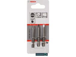 Насадка-бита с прямым шлицем Extra-Hart S0.5 4.0 49мм (3шт) 2.607.001.475 BOSCH