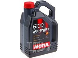 Моторное масло MOTUL 10W40 (4L) 6100 SYNERGIE+ API SN CF ACEA A3 B4 MB 229.3 замена 101491 109463