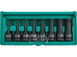 Набор ударных головок "TORX" 1/2DR"Т30- T80 78мм, 8 предметов Jonnesway S06A408S