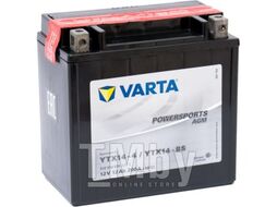 Аккумуляторная батарея VARTA PowersportsAGM рус 12Ah 200A 152/88/147 YTX14-BS moto 512014010