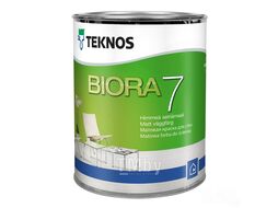 Краска матовая в/д Teknos BIORA 7, BASE 1, 0,9 L