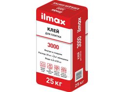 Клей для плитки стандартный ILMAX 3000 25 кг 16 263