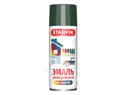 Краска-эмаль аэроз. универсальная зеленый темный STARFIX 520мл (6009) (Цвет зеленый темный)