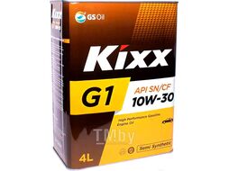 Моторное масло KIXX G1 SN PLUS 10W30 4L API: SN PLUS-RC ILSAC GF-5 П. синт Ж Б (Замена L210444TE1) L210844TR1