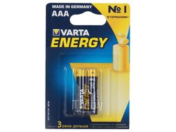 Набор батареек алкалиновых VARTA LONGLIFE тип AAA 1.5V, упаковка 2 шт 4103113412