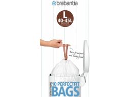 Пакеты для мусора Brabantia PerfectFit L 40-45л / 371547 (10шт, белый)