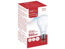 Лампа светодиодная АБВ LED лайт A60 12W E27 4000K